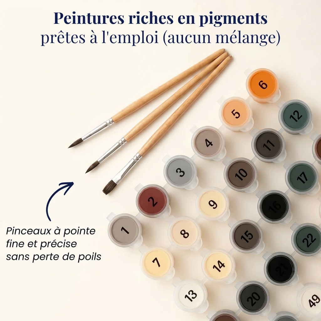 Kit de peinture numéros personnalisé